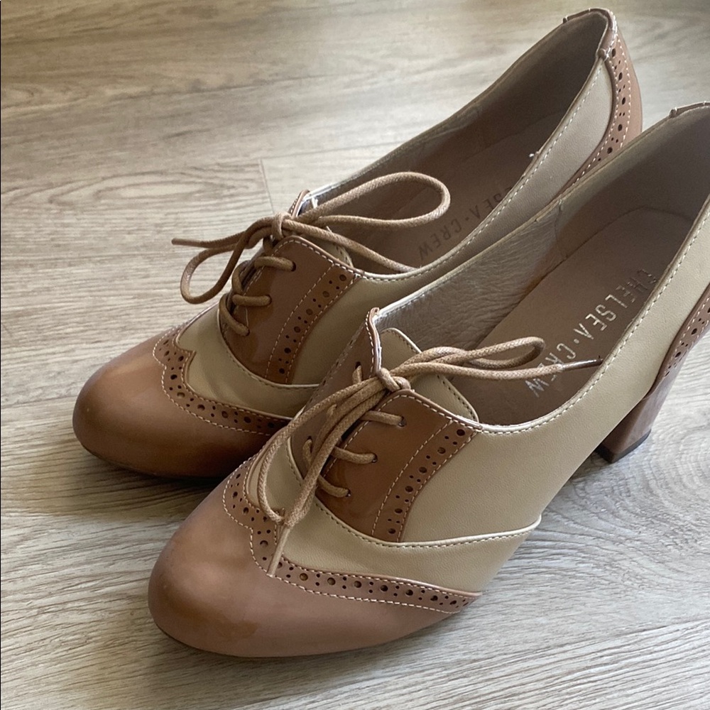 Chelsea Crew Beige Heels Size 37